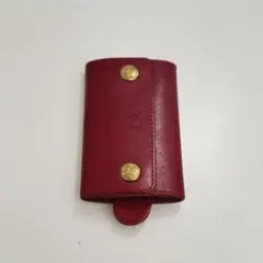 【IL BISONTE】イルビゾンテ キーケース 6連 レッド 本革