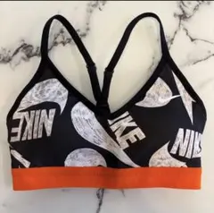 Mサイズ Nike レディース スポーツブラ ブラック オレンジ ナイキのサムネイル