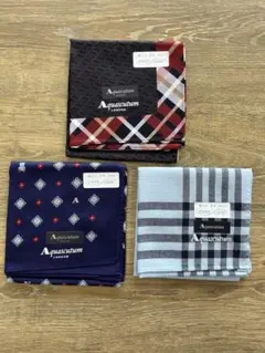 新品日本製Aquascutum ハンカチ 3枚セットのサムネイル