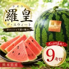 農家直送❗️熊本県産大玉スイカ羅皇ザ・スイート - メルカリ