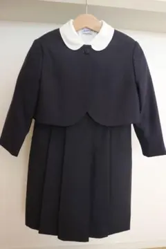 お受験 ミキハウス 濃紺フォーマル 女の子 4点セット120