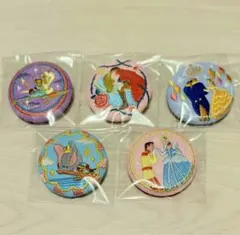 値下げしました！ディズニー刺繍缶バッジ5個セット