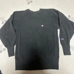 90s 美品 champion リバースウィーブパーカー ブラック 黒 S