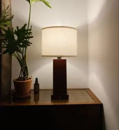 廃盤 無印良品 MJ-SOSA スタンドライト用オーク材スタンド 四角