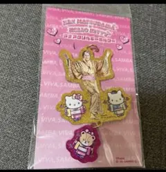 新品 マツケンサンバ×ハローキティコラボ ラメアクリルキーホルダーA ピンク