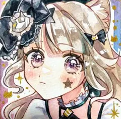 原神　ファンアート　手描きイラスト　原画　リネット