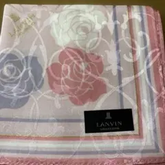 LANVIN バラ柄 ハンカチ