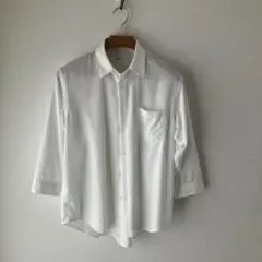 tk. TAKEO KIKUCHI ホワイト七分袖シャツ