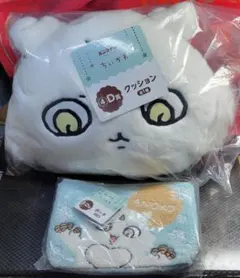 ちいかわエニマイくじ　D賞あのこクッション+ポーチセット