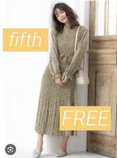\お値下げ/fifth 小花柄 長袖ワンピース