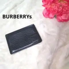 【人気☆オシャレ☆BURBERRYs】黒　カードケース
