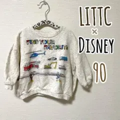 LITTC Disney トレーナー 働く車 ミッキー ドナルド 新幹線 90