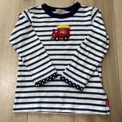 MIKI HOUSE ストライプ 長袖カットソー 100cm