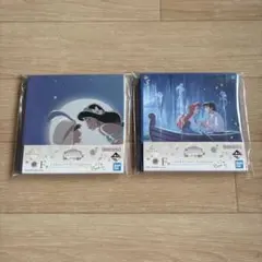 ディズニープリンセス1番くじアラジン・リトルマーメイド F賞ミニキャンパスボード