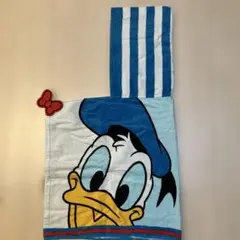 ディズニー　ドナルドダック　フード付きタオル