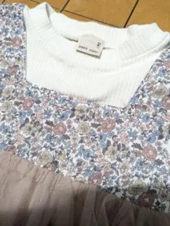 petit main 花柄チュニック 90