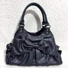 ハンドバッグ 平成ギャル y2k 00s ビッグリボン レザー　アーカイブ