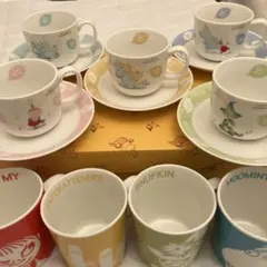 ⭐︎ムーミン⭐︎MOOMIN カップ&ソーサー5客セット　おまけマグカップ付き