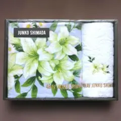 【未使用】JUNKO SHIMADA 　バス・ウォッシュタオル　2枚セット　花柄のサムネイル