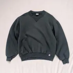 90s　Russell　USA製　無地スウェット　モスグリーン　ラッセル　カーキ