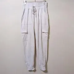 ※VOGO レディース カーゴ ジョガーパンツ M アイボリー フィットネス