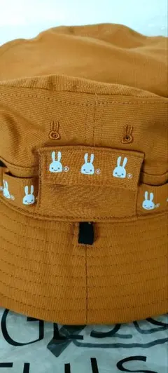 CUNE キューン　デニム　切り替え　ハット　帽子　うさぎ　ドット　M 水玉 CUNE キューン デニム 切り替え ハット 帽子 うさぎ ドット M