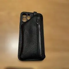 ブラックレザー iPhoneケース PG 12 PRO