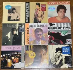 貴重 全部 帯 インサート 稲垣潤一 レコード LP 9枚 セット シティ