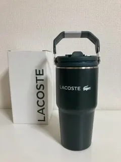 【新品】LACOSTE ダークグリーン ステンレスタンブラー