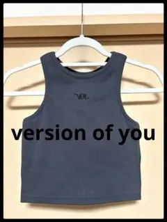 VERSION OF YOU ブラタンクトップ 新品 VERSION OF YOU バージョンオブユー グリーン タンクトップ