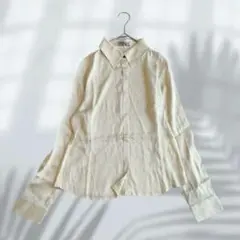 タグ付 ANGELO COLLEZIONE シルクブラウスシャツ 上質E5426