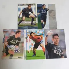川口能活 トレーディングカード 5枚セット ジュビロ磐田　横浜マリノス　日本代表