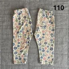 UNIQLO レギンスパンツ　七分丈　110 双子