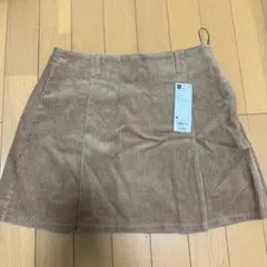 【新品未使用】GU コーデュロイスコート ミニスカート