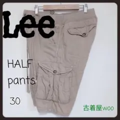 90Ｓ古着LEEリーハーフパンツ刺繍ロゴカーゴパンツワークショーツのサムネイル