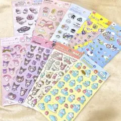 セリア　シールセット　9点　たまごっち　おぱんちゅ　サンリオ　クレヨンしんちゃん
