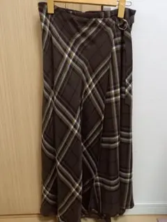 【新品】チェックラップ風スカート