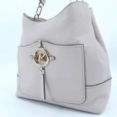 【美品】マイケルコース　ワンショルダーバッグ　バケツ　MK ゴールド金具　ピンク