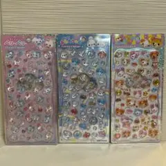 ぷくぷくらあわわちゃん他2点　プチドロップステッカー、ジュエルプチドロップ等