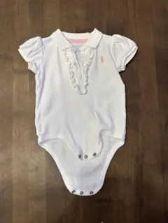Ralph Lauren ホワイト　女の子　半袖　ロンパース　60