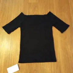 lovesomeone ブラック 五分袖 Tシャツ