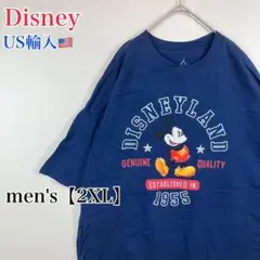 ●T891【US輸入】ディズニー ミッキーマウス 半袖 Tシャツメンズ【2XL】