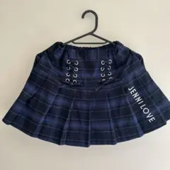 JENNI LOVE チェック柄フレアスカート　130cm