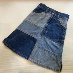 BOOM デニムパッチワークスカート 90