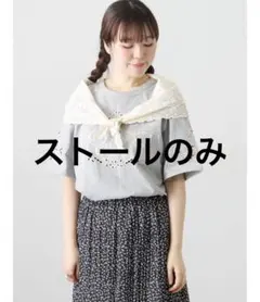 ストールのみ　サマンサモスモス 三角ストール付カットワーク刺繍Tシャツ　グレーのサムネイル