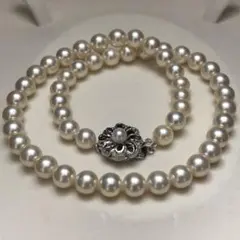 ミキモト✨テリ強】 あこや 6ミリ 21g 43cm SV金具 ネックレス - メルカリ