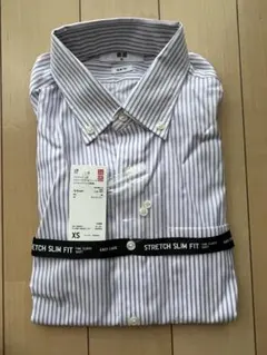 【新品未使用】ユニクロファインクロスストレッチスリムフィットストラップシャツ