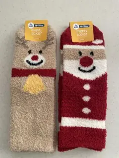 サンタとトナカイの靴下セット 16~18cm クリスマス