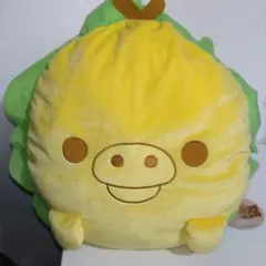 リラックマ もちもちハンバーガークッションXL キイロイトリ ぬいぐるみ
