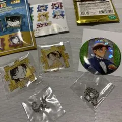 コナン展　和葉【アクリルパズル】平次【缶バッジ】セット